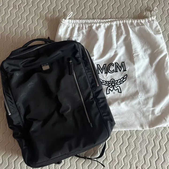 [BUNJANG] MCM Two-Way Backpack Black Leather / MCM 투웨이 백팩 블랙