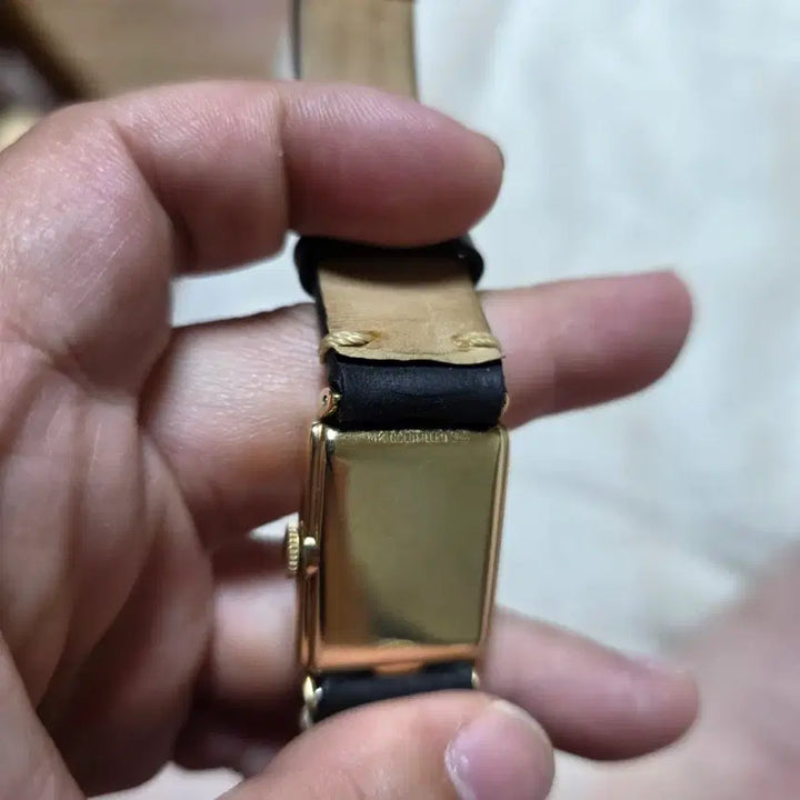 [BUNJANG] Hamilton 14k Gold Filled Square Vintage Manual Wind Watch / 해밀턴 사각금장 빈티지 수동 시계