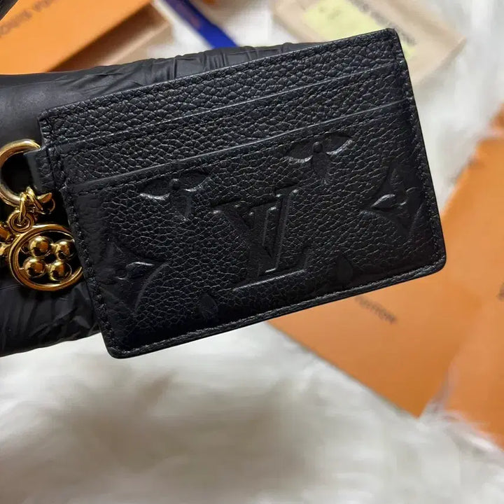 [BUNJANG] Louis Vuitton Empreinte LV Charm Card Holder / [구매영수증/풀구성] 루이비통 앙프렝뜨 LV 참 카드지갑