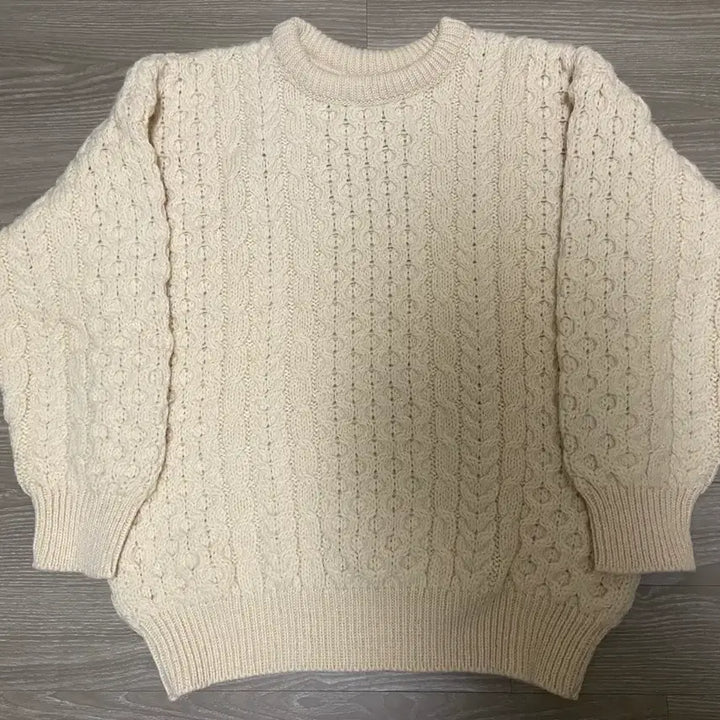 [BUNJANG] Aran Crafts Cable Pattern Wool Sweater / 아란 크래프트 스웨터
