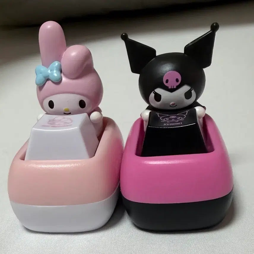 [BUNJANG] Sanrio Tinyville Kuromi My Melody Clicker Keycap Gacha / 산리오 타이니빌 쿠로미 마이멜로디 클릭커 키캡 가챠