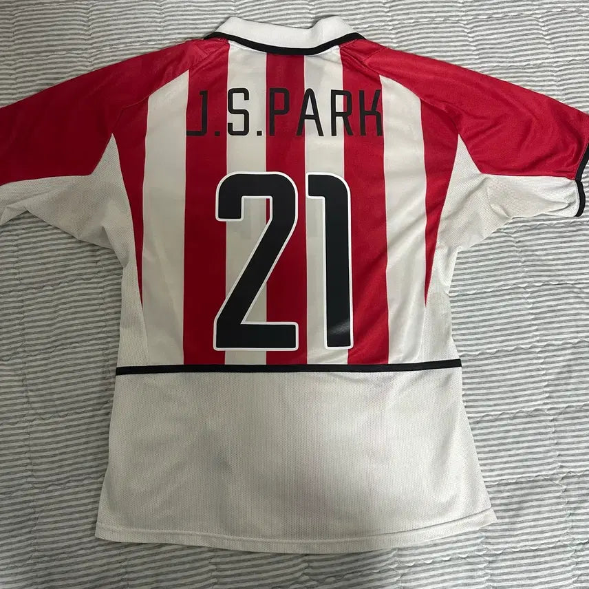[BUNJANG] PSV 02-04 Home Park Ji-Sung Player Edition Jersey (Size M) / M) 02-04 PSV 홈 박지성