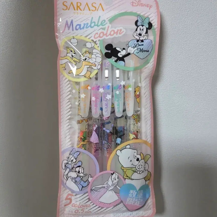 [BUNJANG] Zebra Sarasa Disney Marvel Color 5-Color Full Set Limited Edition / (단종,미개봉)제브라 사라사 디즈니 마블컬러 5종 풀세트 미개봉 한정판