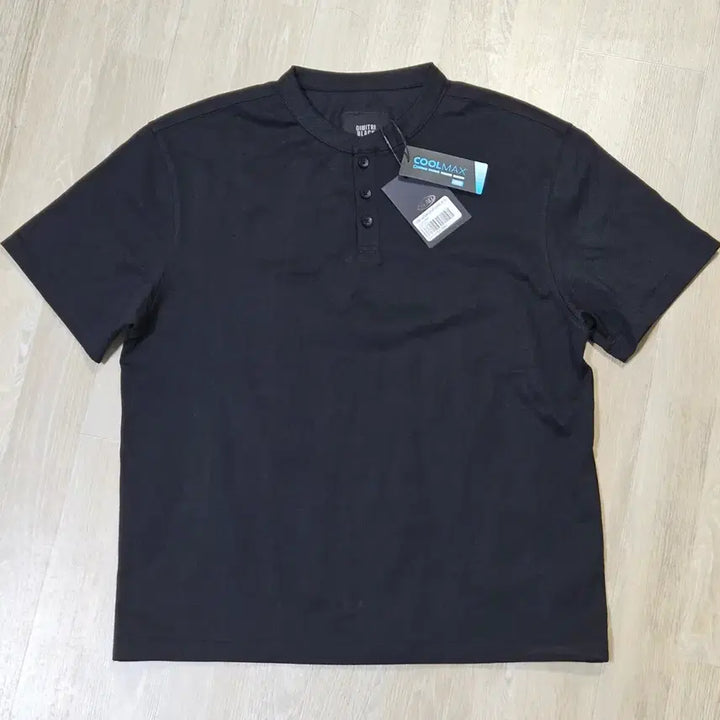 [BUNJANG] Musinsa Dimitri Black Hydrogen Seam Half Sleeve T-Shirt Henry Neck Black L / 무신사 디미트리블랙 수소봉제반팔티셔츠 헨리넥 블랙L