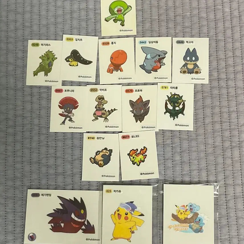 [SOLD OUT] 포켓몬 메가팬텀 띠부씰 대왕 띠부씰 호빵 메가띠부씰