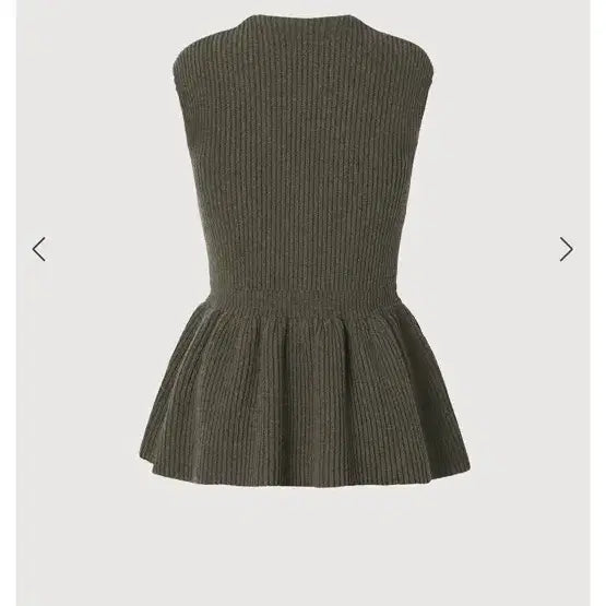 [BUNJANG] Low Sugar Dana Jung Peplum Knit Vest / 로우슈가 정다나님 페플럼 니트 베스트