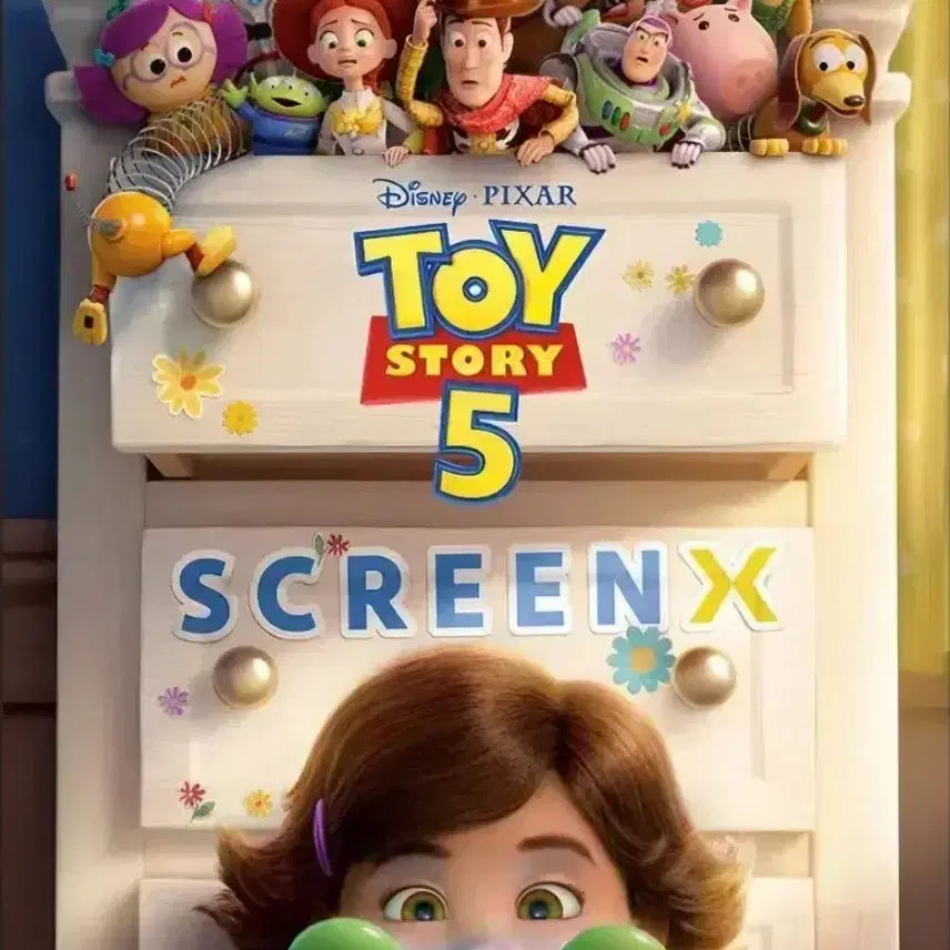 [BUNJANG] Toy Story 5 IMAX &amp; ScreenX Poster Bundle Set (2 Types) / 일괄) 토이스토리5 아이맥스, 스크린X 포스터