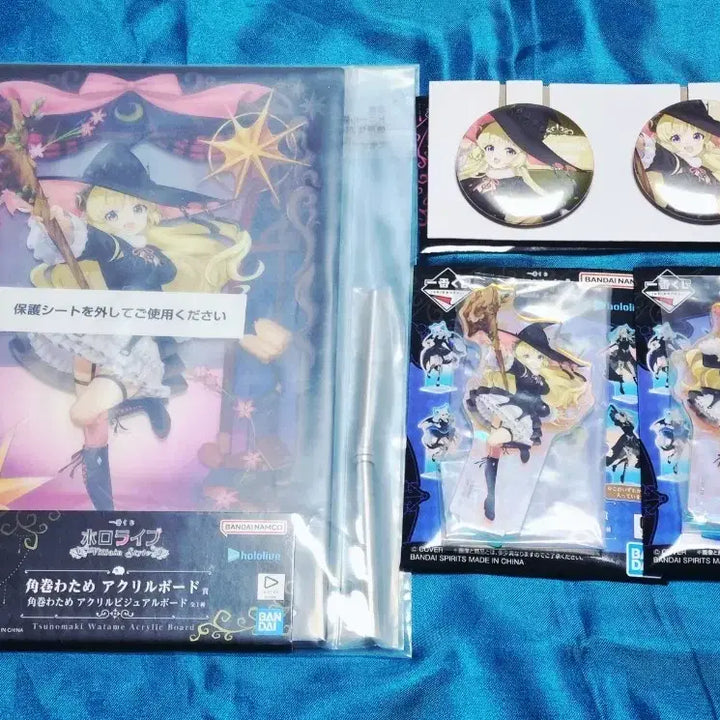 [BUNJANG] Hololive Ichiban Kuji Villain Style Watame Set: Acrylic Board &amp; Can Badges / 홀로라이브 제일복권 빌런스타일 와타메 세트 아크릴 &amp; 캔뱃지