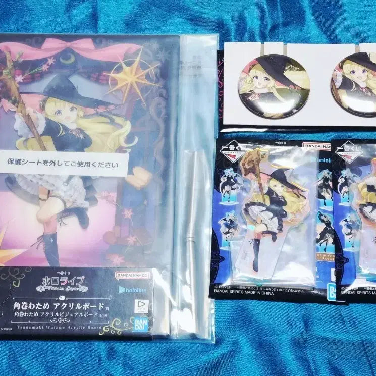 [BUNJANG] Hololive Ichiban Kuji Villain Style Watame Set: Acrylic Board &amp; Can Badges / 홀로라이브 제일복권 빌런스타일 와타메 세트 아크릴 &amp; 캔뱃지