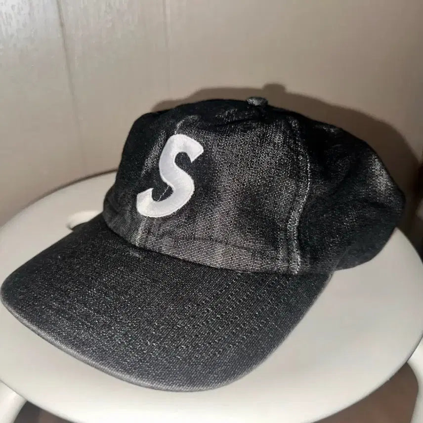 [BUNJANG] Supreme Cordura Denim S Logo 6-Panel Cap SS25 / 슈프림 코듀라 데님 S 로고 캡 25SS