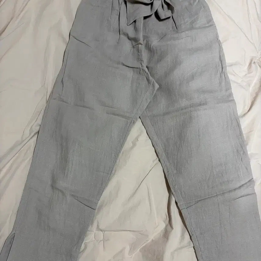 [BUNJANG] Linen Pants (Oat Grey, M) / 린넨 팬츠 (오트그레이, M)