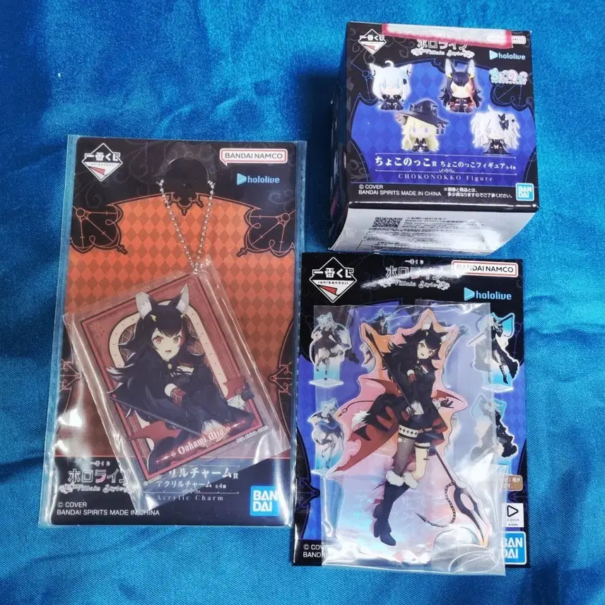[BUNJANG] Hololive Ichiban Kuji Villain Style Mio Set (Chokonoko Figure, Acrylic Stand, Acrylic Charm) / 홀로라이브 제일복권 빌런스타일 미오 세트 초코노코 &amp; 아크릴