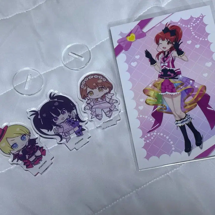 [BUNJANG] Pretty Rhythm Aurora Dream Serena, Kaname, Canon 15th Anniversary EEO SD Acrylic Standee + Bonus Card Set / 프리티리듬 오로라드림 세레나, 카나메, 카논 15주년 eeo sd 아크릴