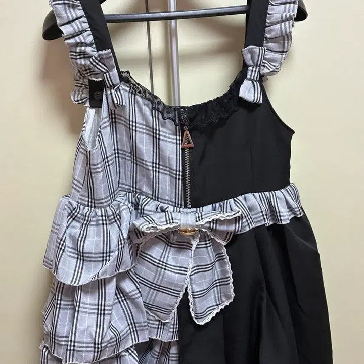 [BUNJANG] Punk Half-and-Half Lolita Dress / 펑크 반반 로리타 원피스
