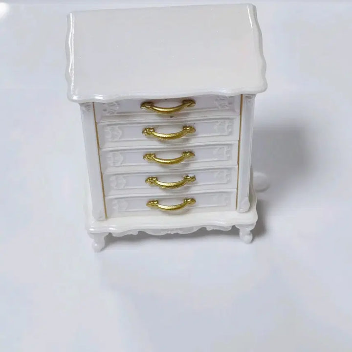 [SOLD OUT] 일본 앤틱 서랍장  화이트   가챠 피규어