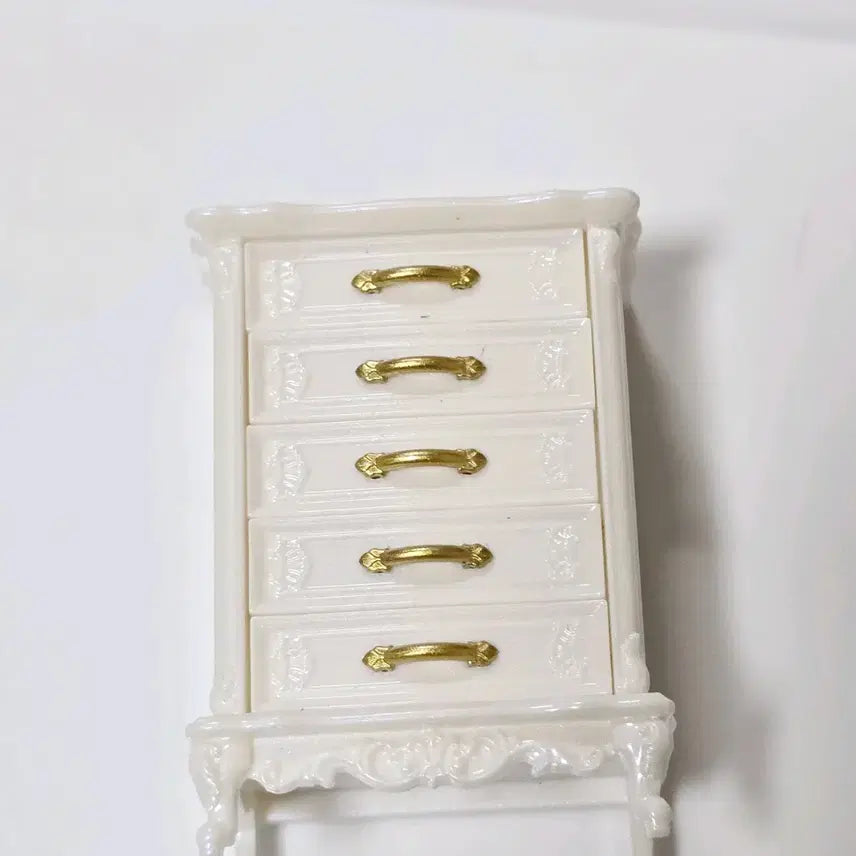 [SOLD OUT] 일본 앤틱 서랍장  화이트   가챠 피규어