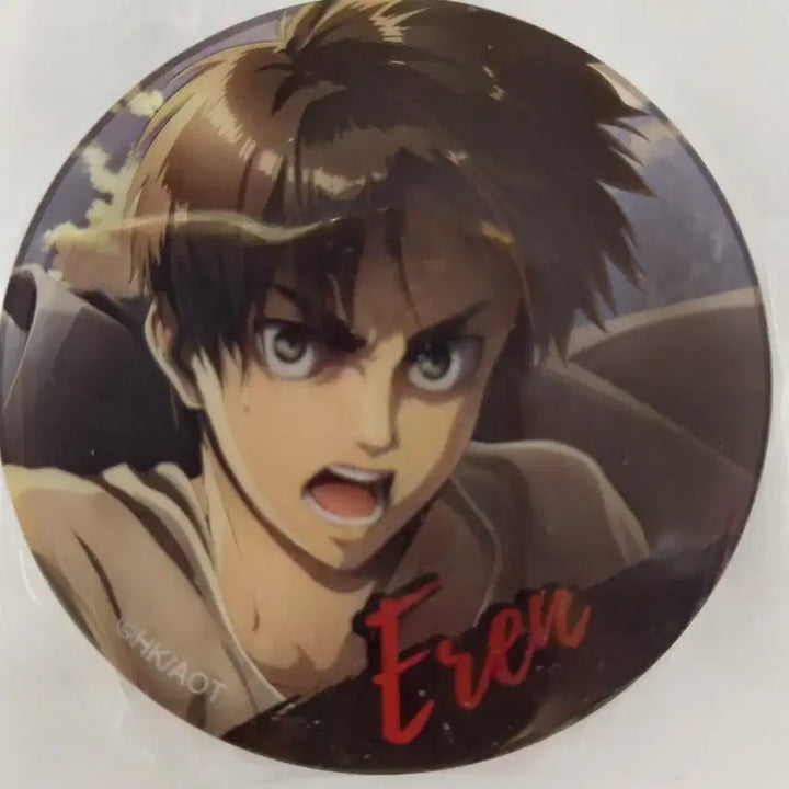 [BUNJANG] Attack on Titan Eren Can Badge (Unsealed) / 진격의거인 캔뱃지 에렌