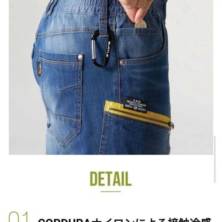 [BUNJANG] BURTLE Denim Cargo Shorts XL / BURTLE 데님 카고 반바지 XL