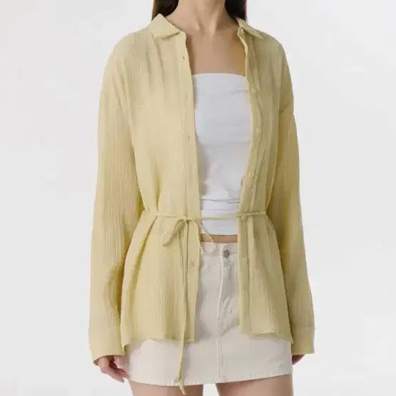 [SOLD OUT] 무신사 오버사이즈 링클셔츠 택가 49,900