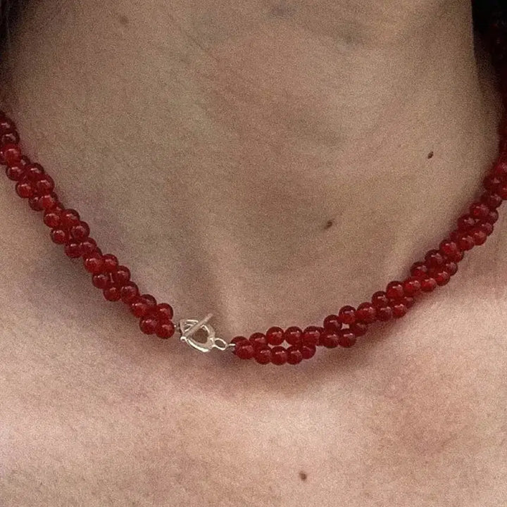 [BUNJANG] Fotl Bakery Necklace (Red) / 포틀 - 베이커리 목걸이 (레드)