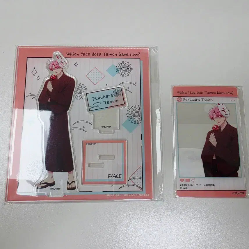[BUNJANG] Tamon-kun Tsutaya Seasonal Summer Acrylic Stand + Acrylic Card Bundle (Sealed) / 타몬군 츠타야 계절 여름 아크릴스탠드 + 아크릴카드 일괄 미개봉