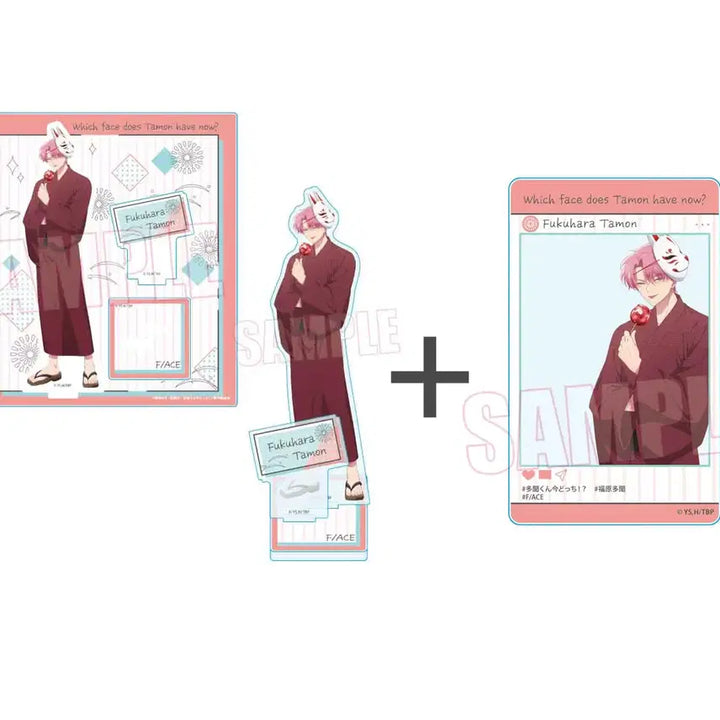 [BUNJANG] Tamon-kun Tsutaya Seasonal Summer Acrylic Stand + Acrylic Card Bundle (Sealed) / 타몬군 츠타야 계절 여름 아크릴스탠드 + 아크릴카드 일괄 미개봉