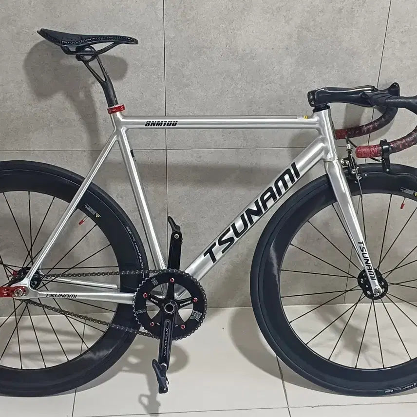 [BUNJANG] Tsunami SNM100 Silver Frameset L / 쓰나미 실버 프레임셋 (판매중)