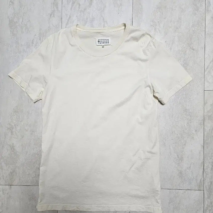 [BUNJANG] Maison Margiela Cotton T-Shirt / [L]마르지엘라 크림 반팔 티셔츠