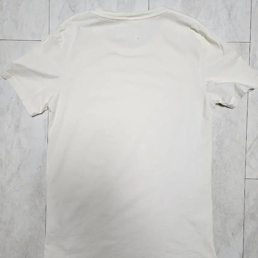 [BUNJANG] Maison Margiela Cotton T-Shirt / [L]마르지엘라 크림 반팔 티셔츠