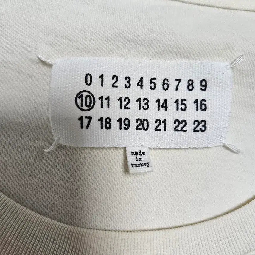 [BUNJANG] Maison Margiela Cotton T-Shirt / [L]마르지엘라 크림 반팔 티셔츠