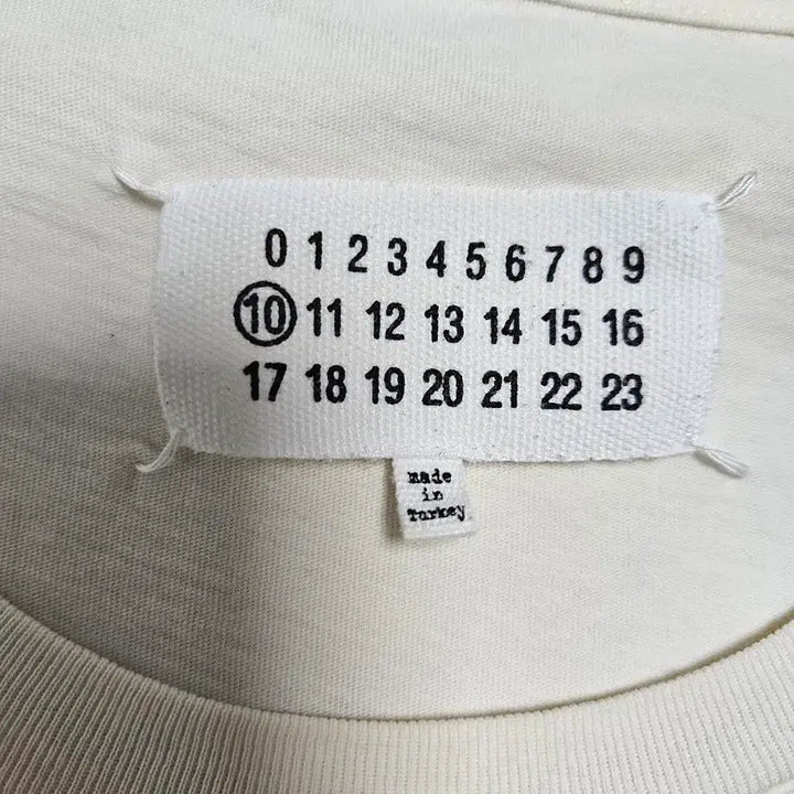 [BUNJANG] Maison Margiela Cotton T-Shirt / [L]마르지엘라 크림 반팔 티셔츠