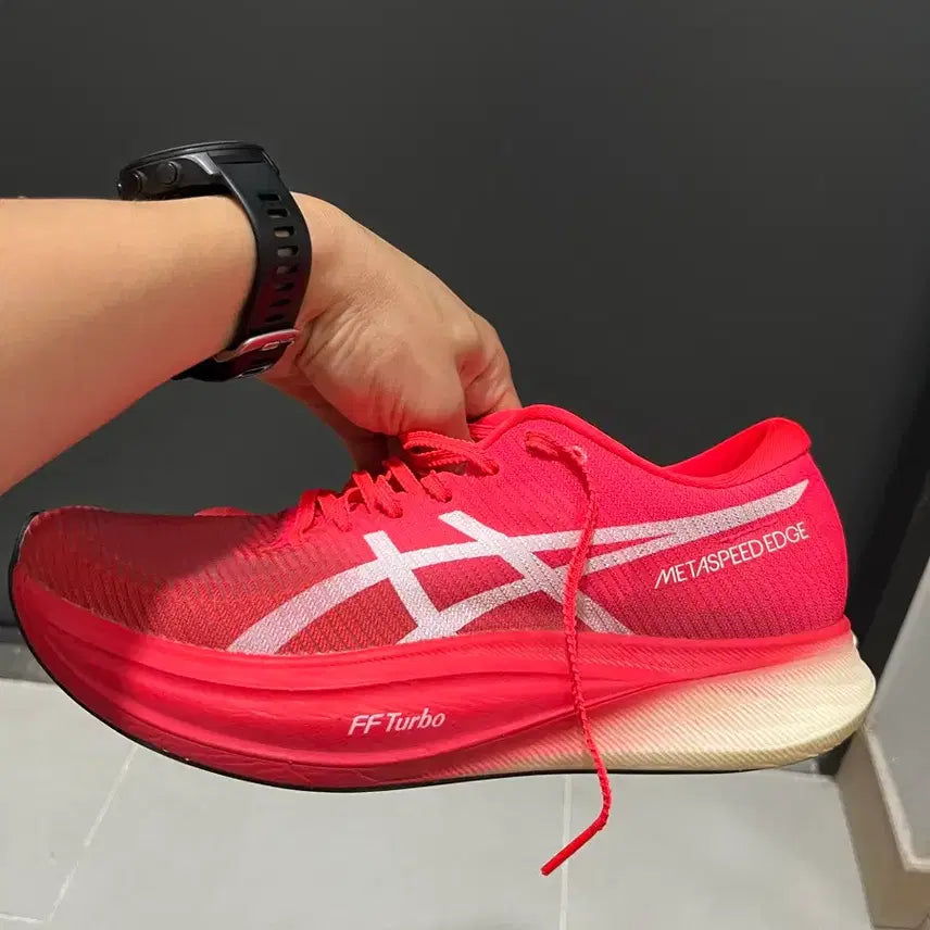 [BUNJANG] Asics Metaspeed Edge+ Diva Pink White Running Shoes / [255] 아식스 메타스피드 엣지+ 디바 핑크 화이트