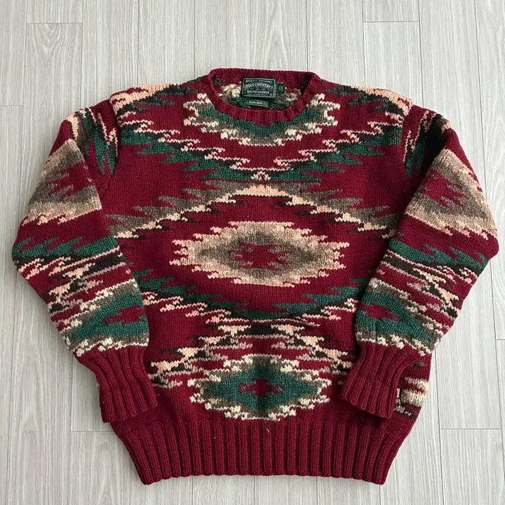 [BUNJANG] Polo Country Navajo Chimayo Hand-Knit Sweater / 폴로컨트리 나바호 치마요 핸드니트 스웨터