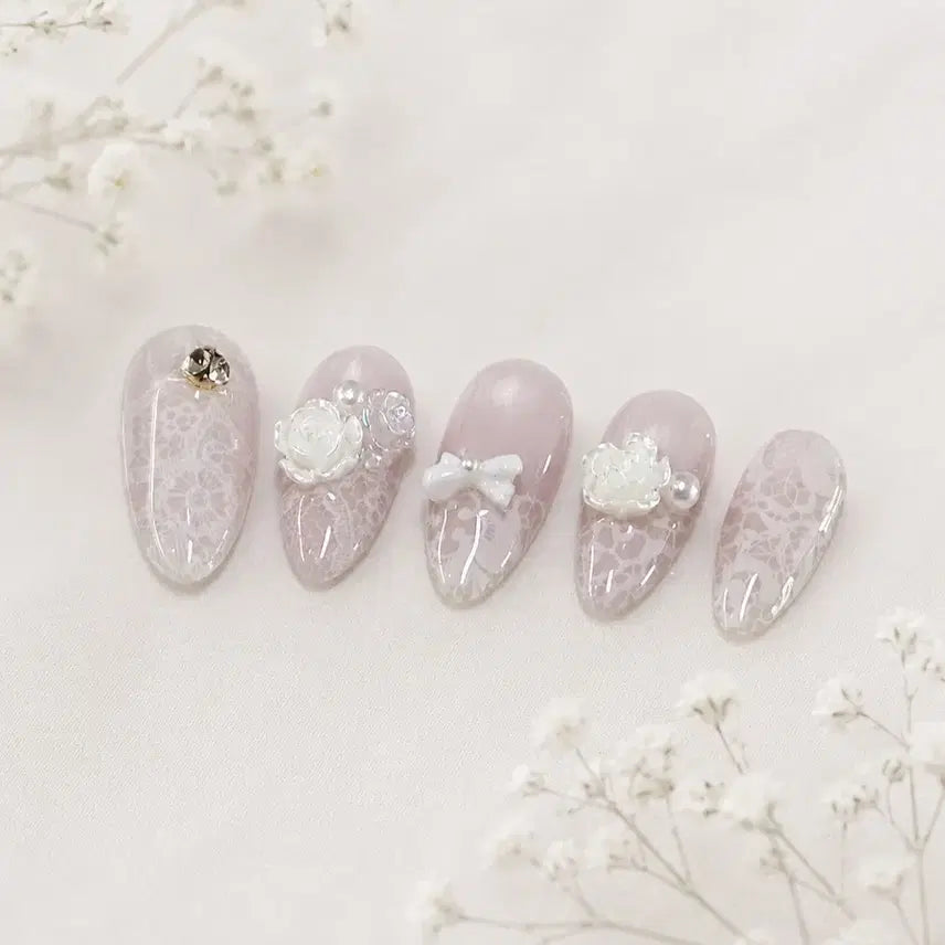 [SOLD OUT] 월드컵기간할인) 레이스 수제 네일팁