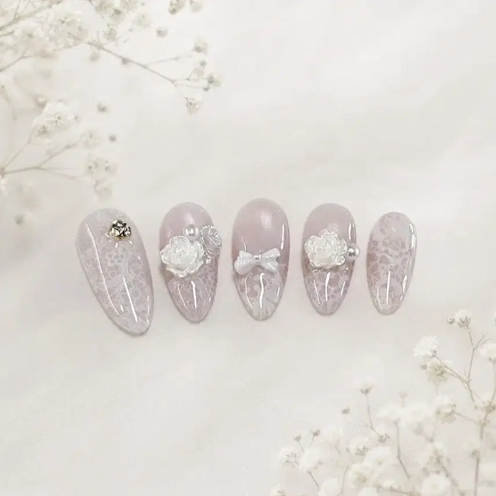 [SOLD OUT] 월드컵기간할인) 레이스 수제 네일팁