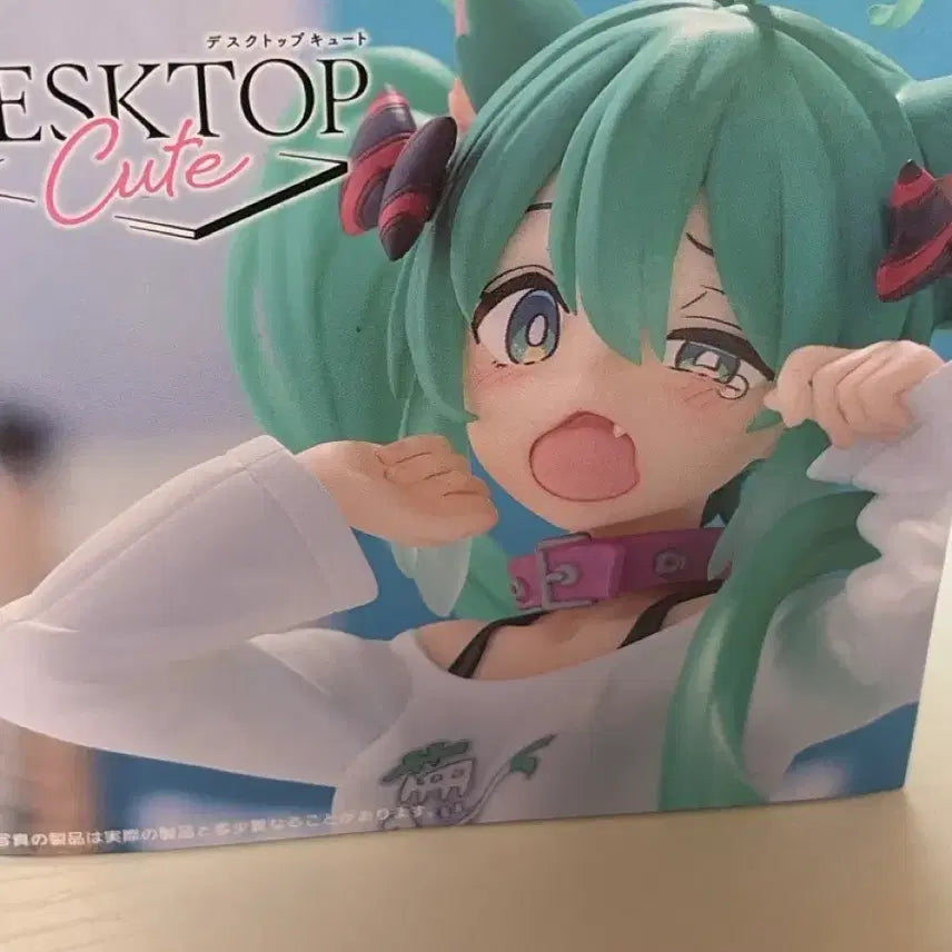 [BUNJANG] Hatsune Miku Desktop Cat Ear Figure / 하츠네 미쿠 데스크톱 네코미미 피규어