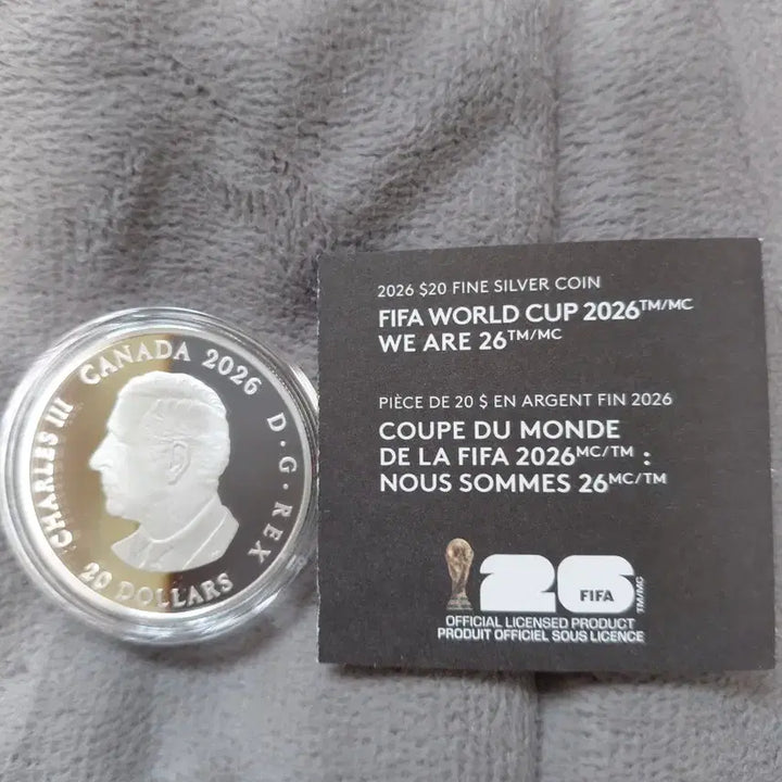 [SOLD OUT] FIFA 월드컵 기념주화 2026년 색체 은화 1온스