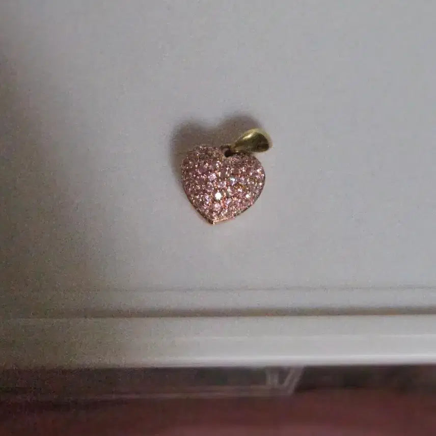 [BUNJANG] 14K Pink Gold Cubic Heart Pendant (1.95g) / 14k 핑골 핑큐하트. 팬던트만 1.95g