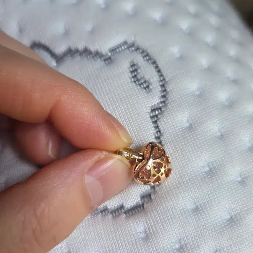 [BUNJANG] 14K Pink Gold Cubic Heart Pendant (1.95g) / 14k 핑골 핑큐하트. 팬던트만 1.95g