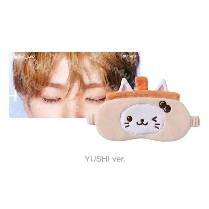 [BUNJANG] NCT WISH Wish Doll Sleep Mask Yuushi Bubble Cat / 엔시티위시 위시돌 수면안대 유우시 버블냥