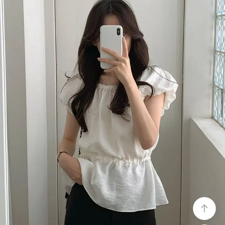 [BUNJANG] Puff Sleeve Blouse / 퍼프블라우스