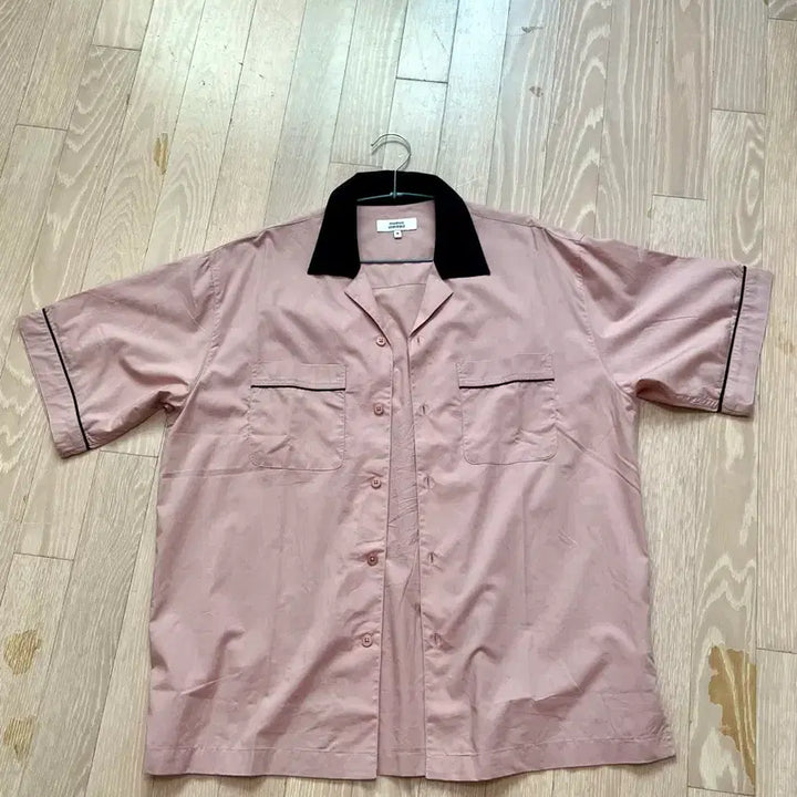 [BUNJANG] Musinsa Standard Short Sleeve Bowling Shirt - Desert Pink / (택포)무신사 스탠다드 반팔 볼링 셔츠 데저트 핑크