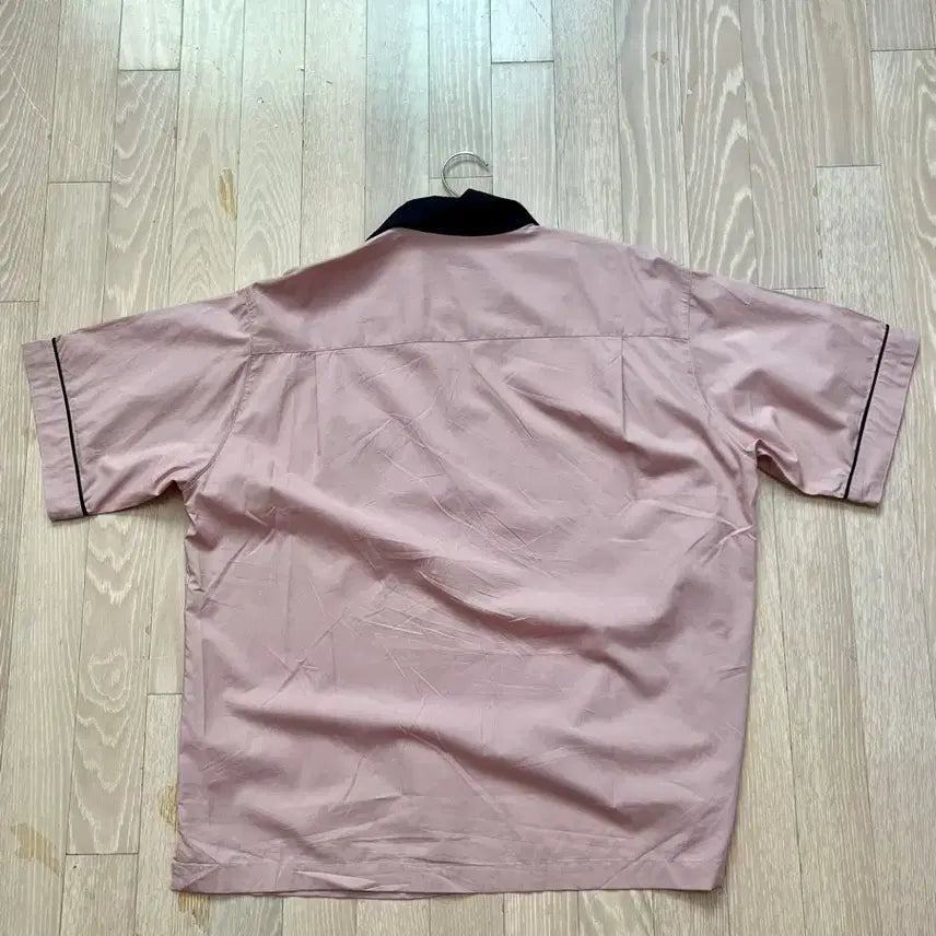 [BUNJANG] Musinsa Standard Short Sleeve Bowling Shirt - Desert Pink / (택포)무신사 스탠다드 반팔 볼링 셔츠 데저트 핑크