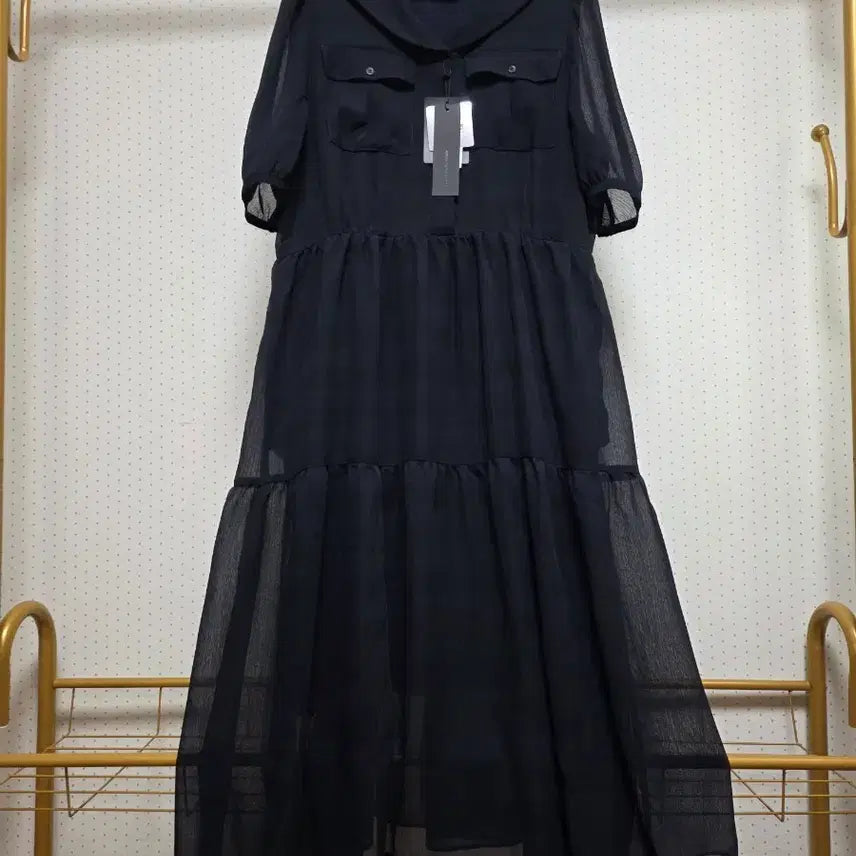 [BUNJANG] Karl Lagerfeld Chiffon Long Dress (New) / 칼라거펠트 쉬폰롱원피스55,77사이즈(새상품)