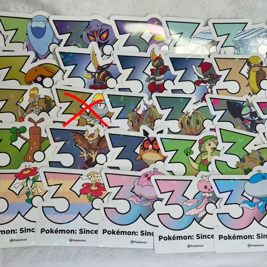 [BUNJANG] Pokemon 30th Anniversary Logo Sticker Pack / 포켓몬 30주년 기념 로고 스티커 판매합니다!