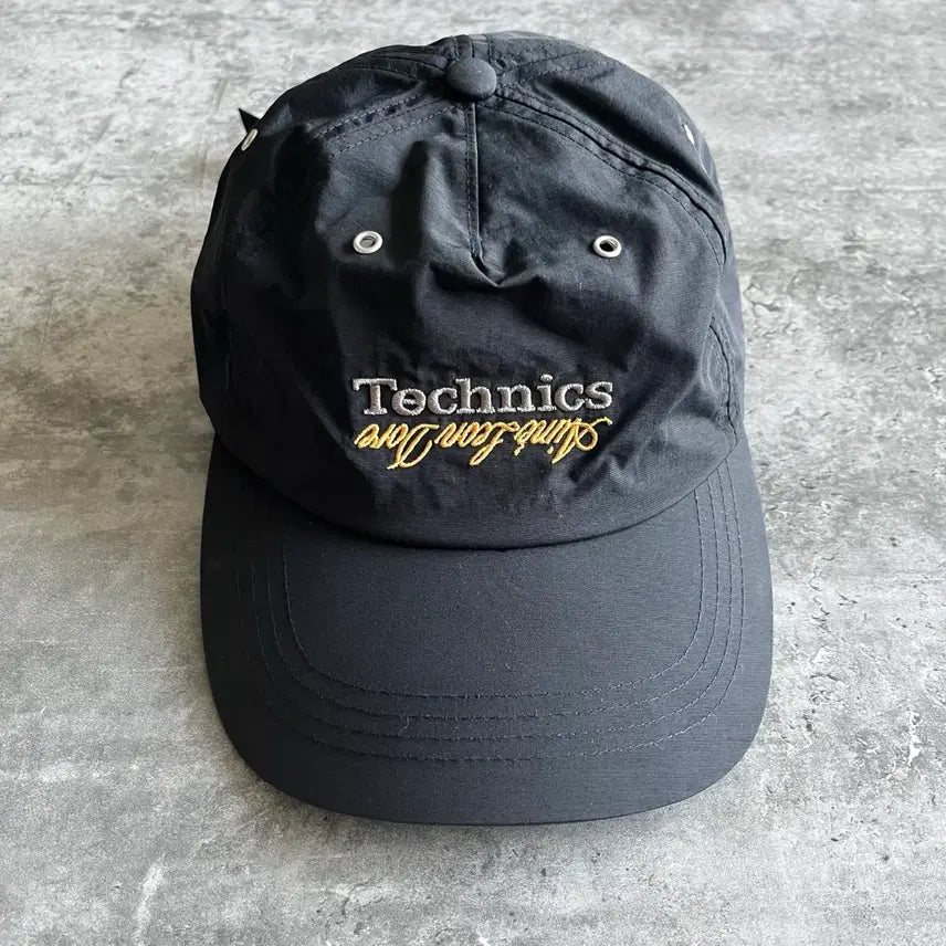 [BUNJANG] Emereon Dor x Technics Black Cotton Baseball Cap / 에메레온도르 x 테크닉스 볼캡
