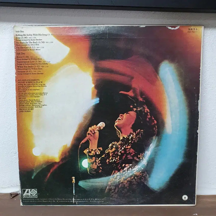 [BUNJANG] Roberta Flack Killing Me Softly LP 1978 / 로버타 플랙 Killing Me Softly LP 1978 오아시스