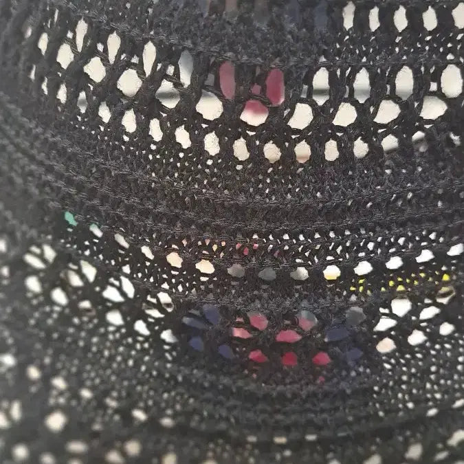 [BUNJANG] Black Crochet Bucket Hat / 블랙 크로쉐 버킷햇