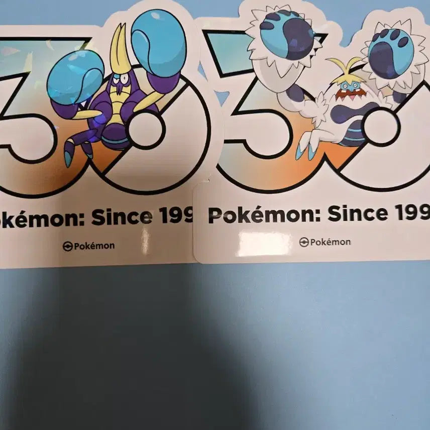 [BUNJANG] Pokemon 30th Anniversary Logo Sticker Set / 포켓몬 30주년 로고 스티커 오기지게 모단단게