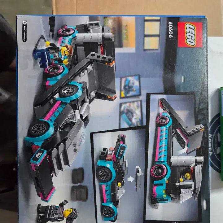 [BUNJANG] LEGO City 60406 Race Car &amp; Car Carrier Truck / 레고 시티 60406 레이스카 &amp; 카 캐리어 트럭